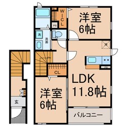 オークフォレスト名東の物件間取画像